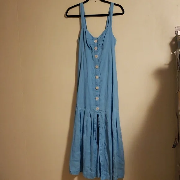 Free People Let's Get Lost Linen Dress